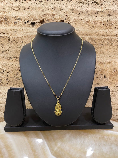 Ganesha Pendant Short Mangalsutra Design