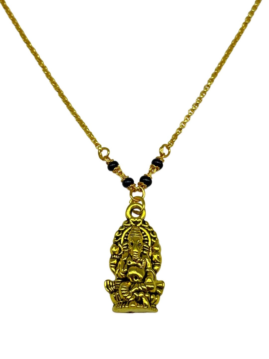 Ganesha Pendant Short Mangalsutra Design