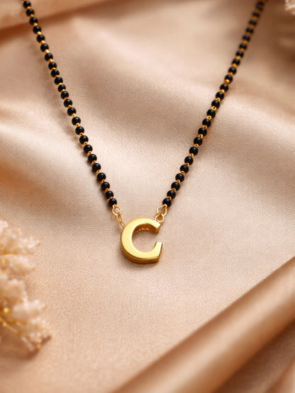 A-Z Letter Short Mangalsutra Designs (18 Inches)
