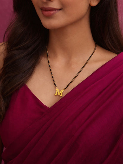 A-Z Letter Short Mangalsutra Designs (18 Inches)