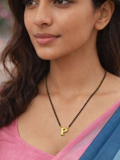 A-Z Letter Short Mangalsutra Designs (18 Inches)