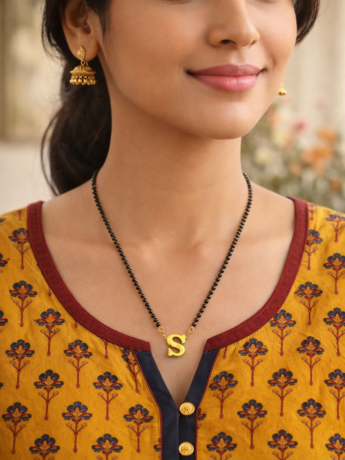 A-Z Letter Short Mangalsutra Designs (18 Inches)