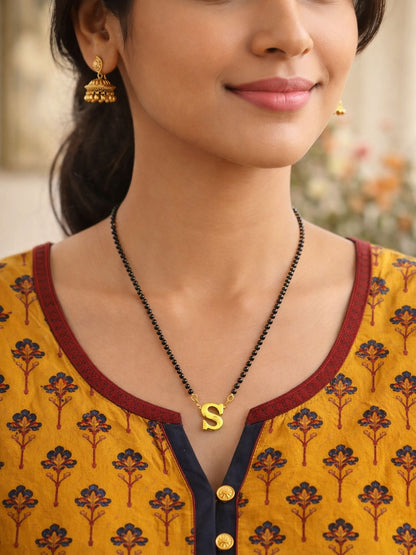 A-Z Letter Short Mangalsutra Designs (18 Inches)