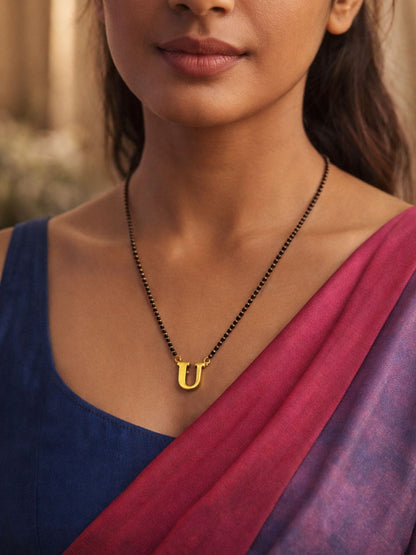 A-Z Letter Short Mangalsutra Designs (18 Inches)