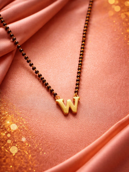 A-Z Letter Short Mangalsutra Designs (18 Inches)