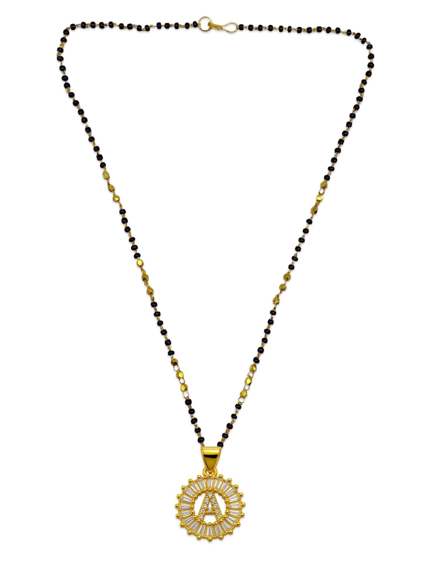 A TO Z Letter American Diamond Short Mangalsutra Design