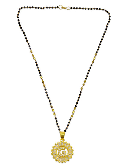 A TO Z Letter American Diamond Short Mangalsutra Design