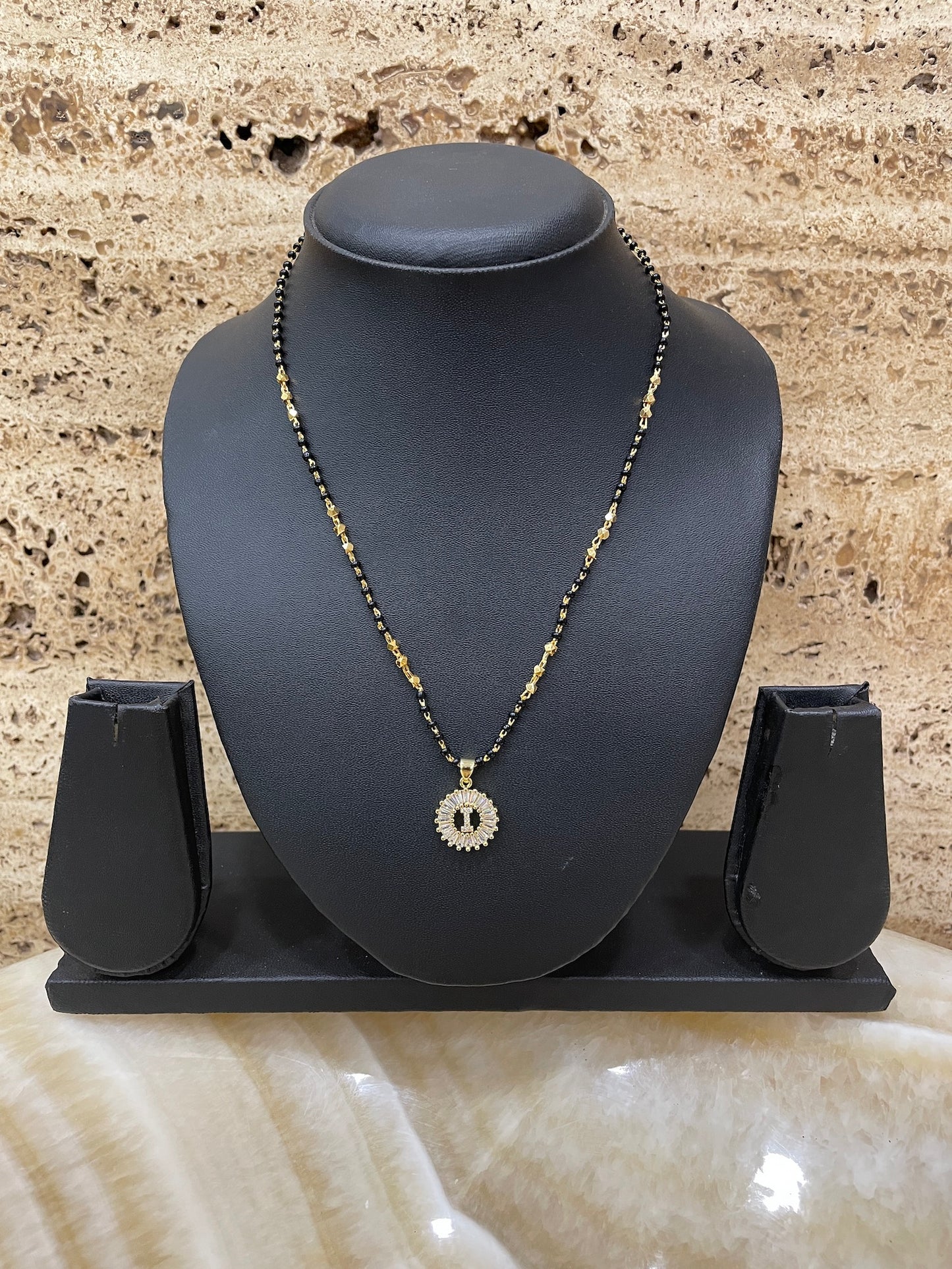 A TO Z Letter American Diamond Short Mangalsutra Design