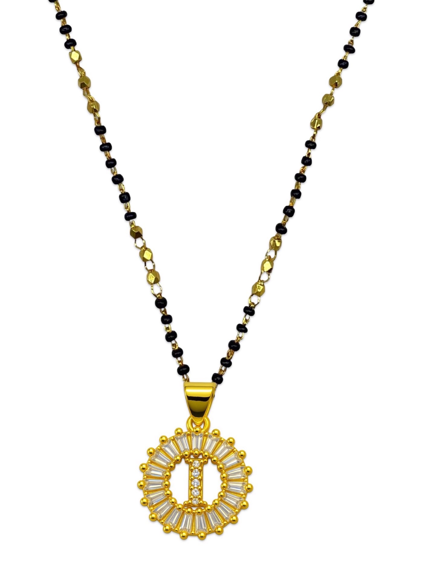 A TO Z Letter American Diamond Short Mangalsutra Design