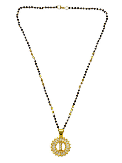 A TO Z Letter American Diamond Short Mangalsutra Design