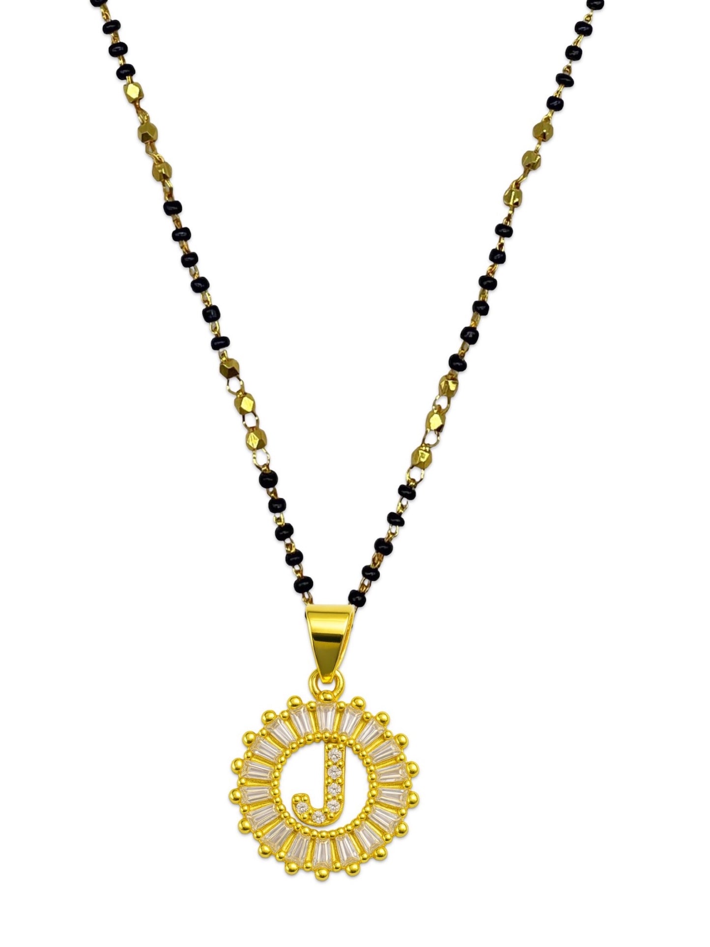 A TO Z Letter American Diamond Short Mangalsutra Design