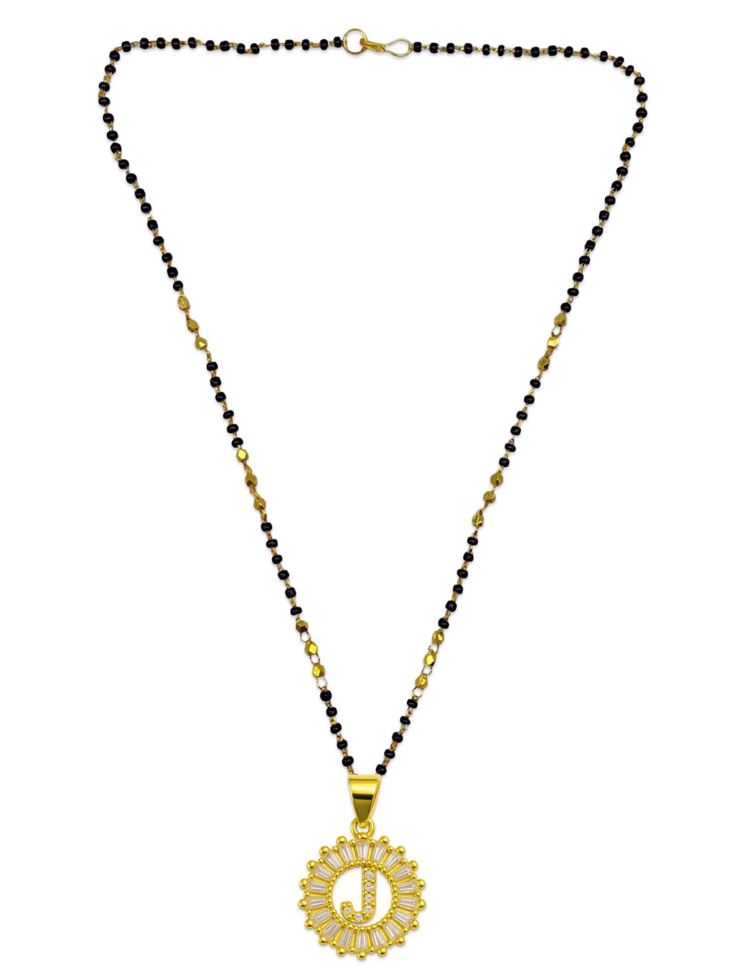 A TO Z Letter American Diamond Short Mangalsutra Design