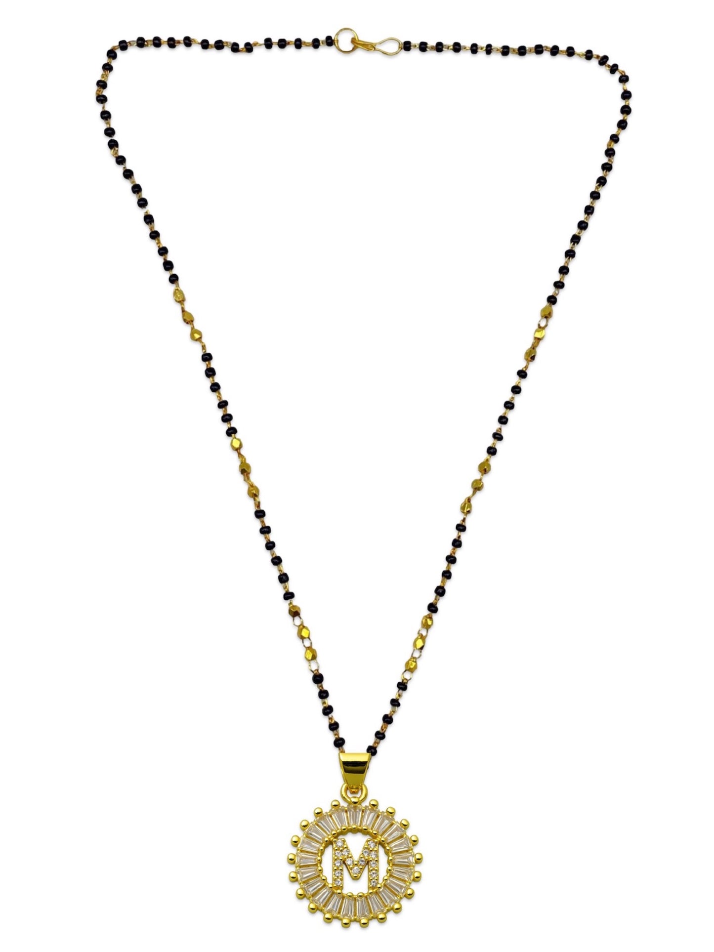 A TO Z Letter American Diamond Short Mangalsutra Design