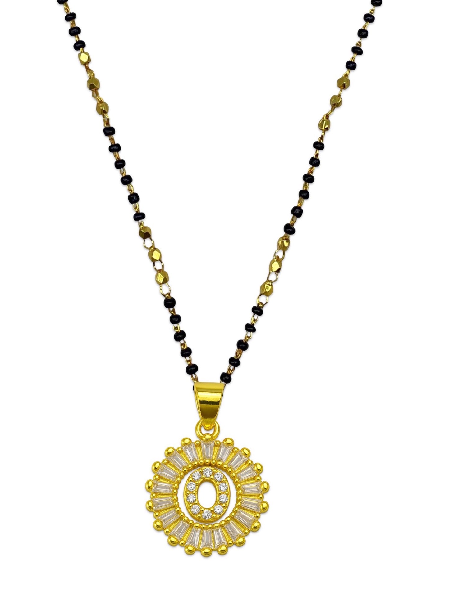 A TO Z Letter American Diamond Short Mangalsutra Design