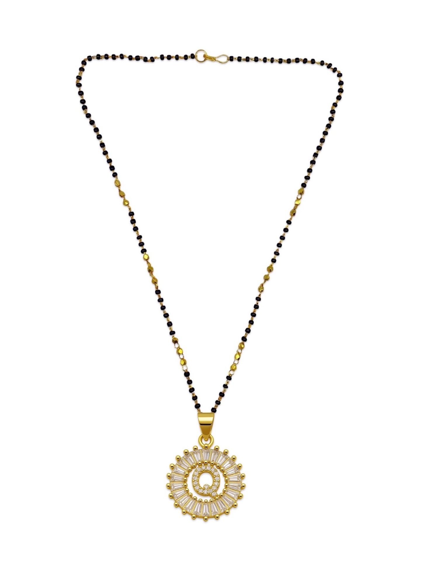 A TO Z Letter American Diamond Short Mangalsutra Design