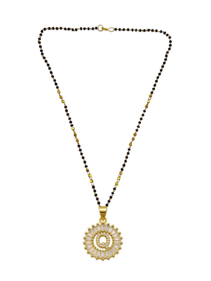 A TO Z Letter American Diamond Short Mangalsutra Design