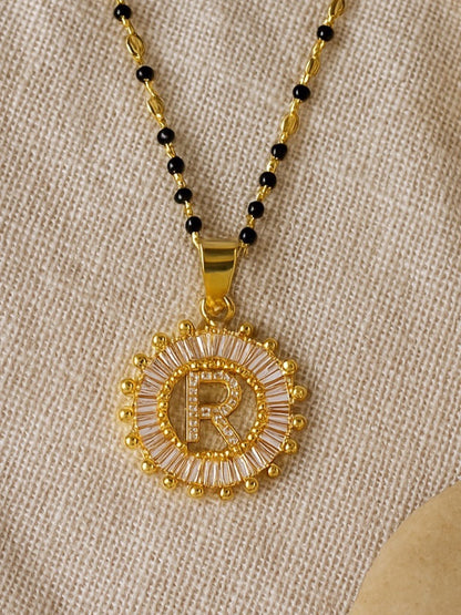 A TO Z Letter American Diamond Short Mangalsutra Design