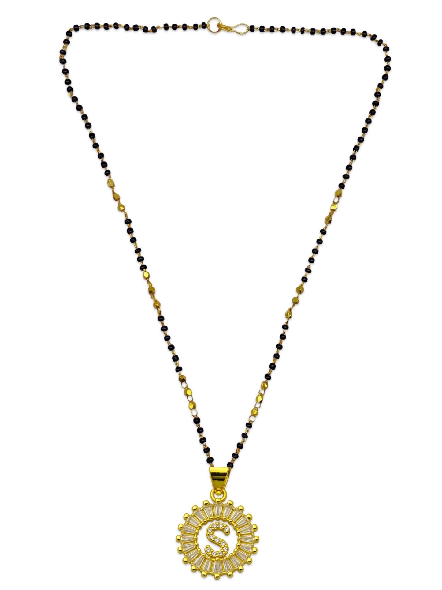 A TO Z Letter American Diamond Short Mangalsutra Design