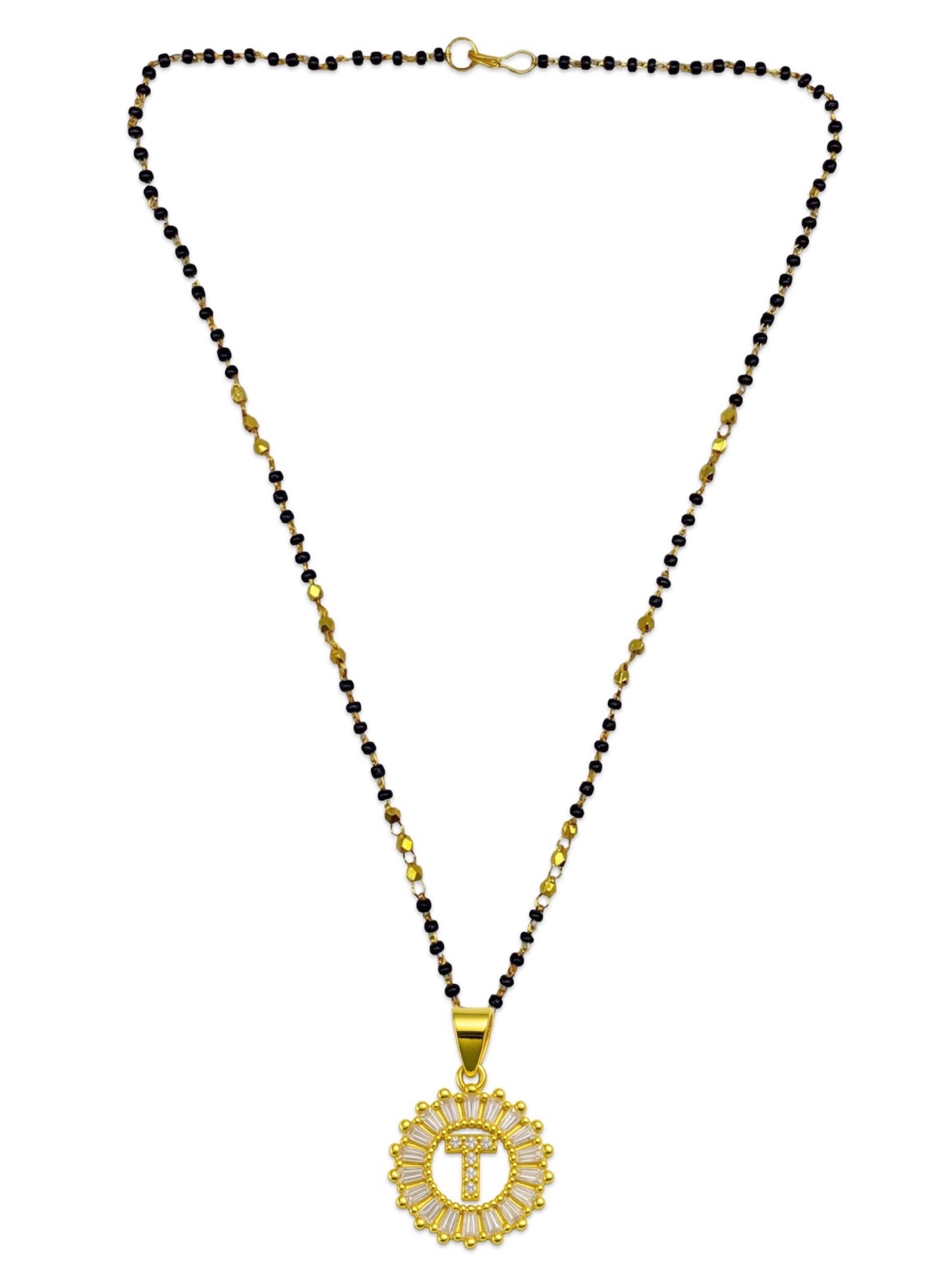 A TO Z Letter American Diamond Short Mangalsutra Design