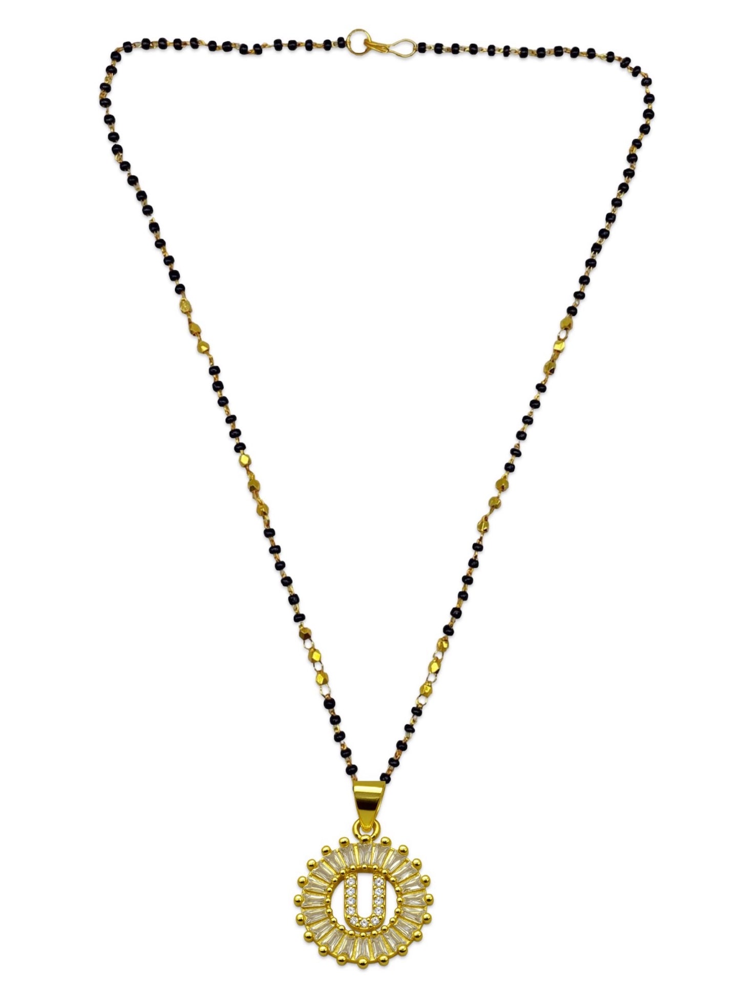 A TO Z Letter American Diamond Short Mangalsutra Design