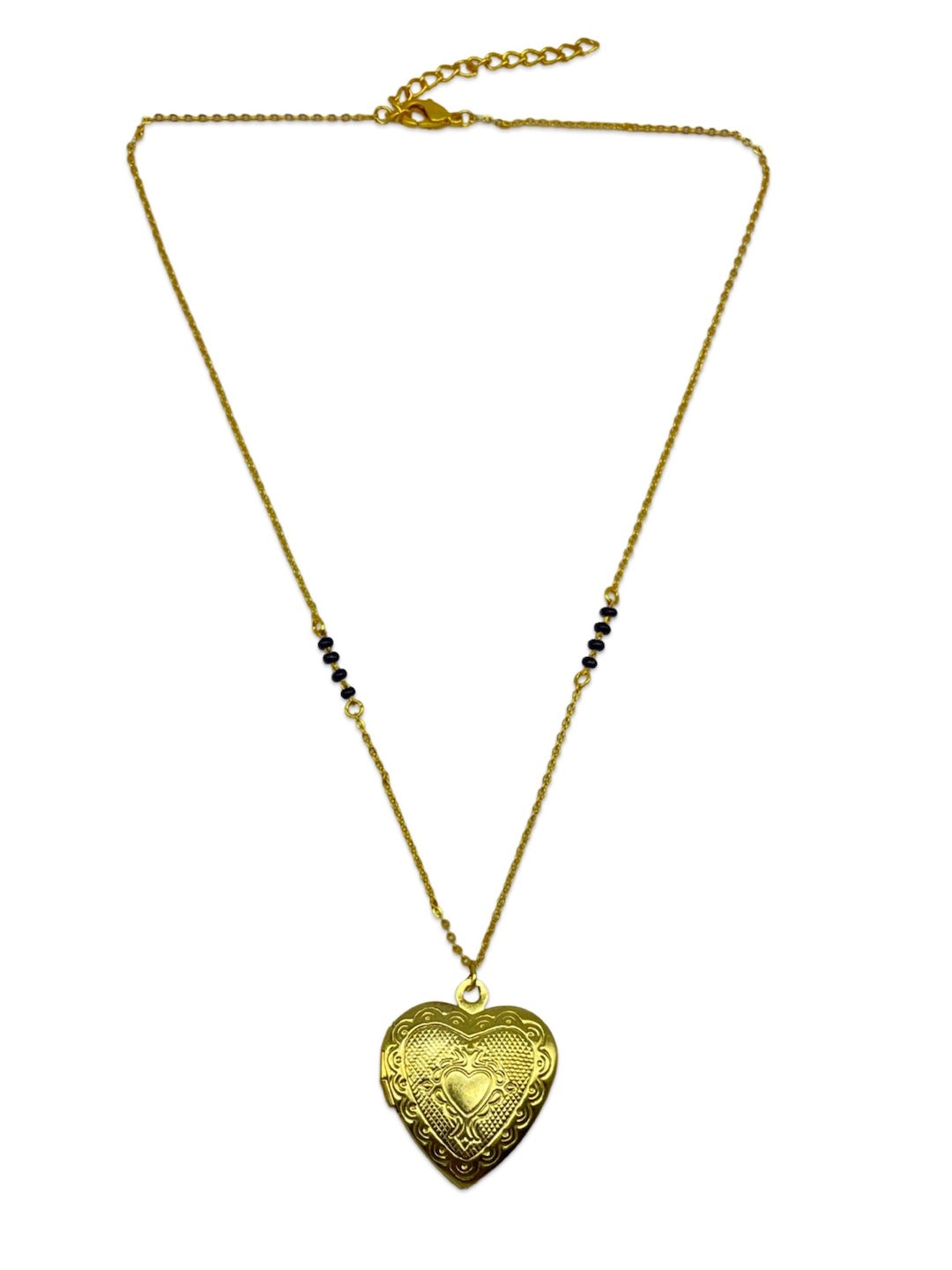 Heart Photo-Frame Pendant Mangalsutra