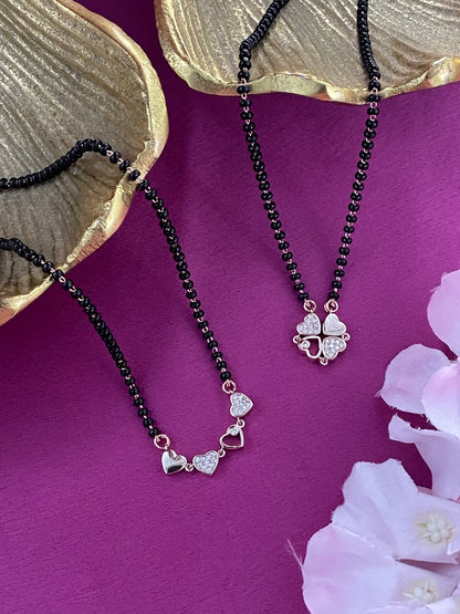 (Wear it 2 ways) Reversible Rose Gold Heart Mangalsutra