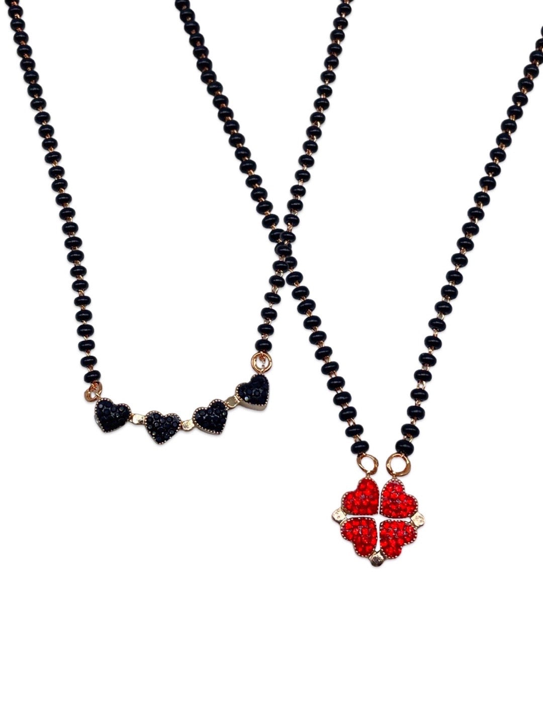 (Wear it 2 ways) Reversible Sparkle Heart Mangalsutra