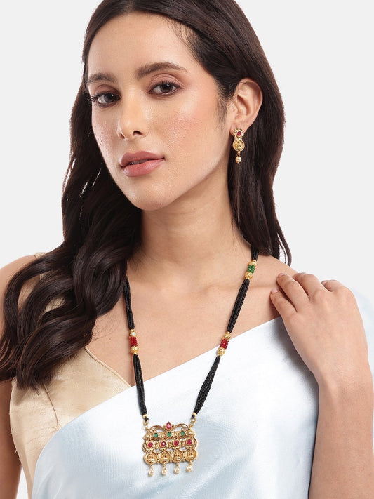 Long Mangalsutra with Earrings