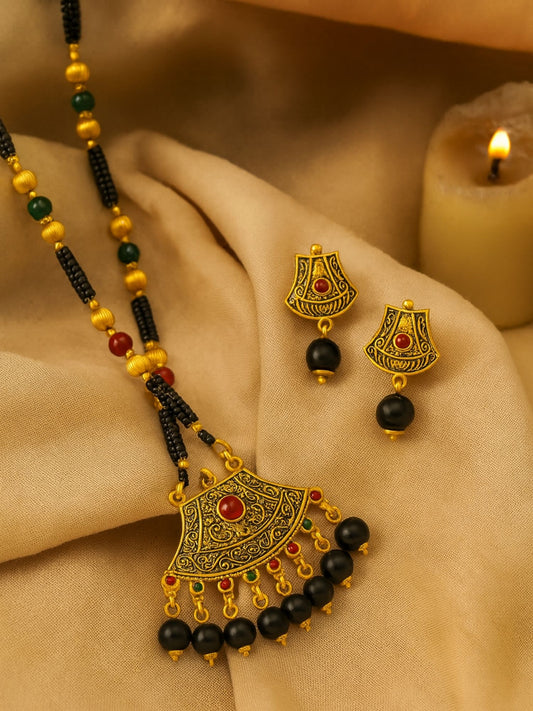 Flower Pendant Mangalsutra Designs Set