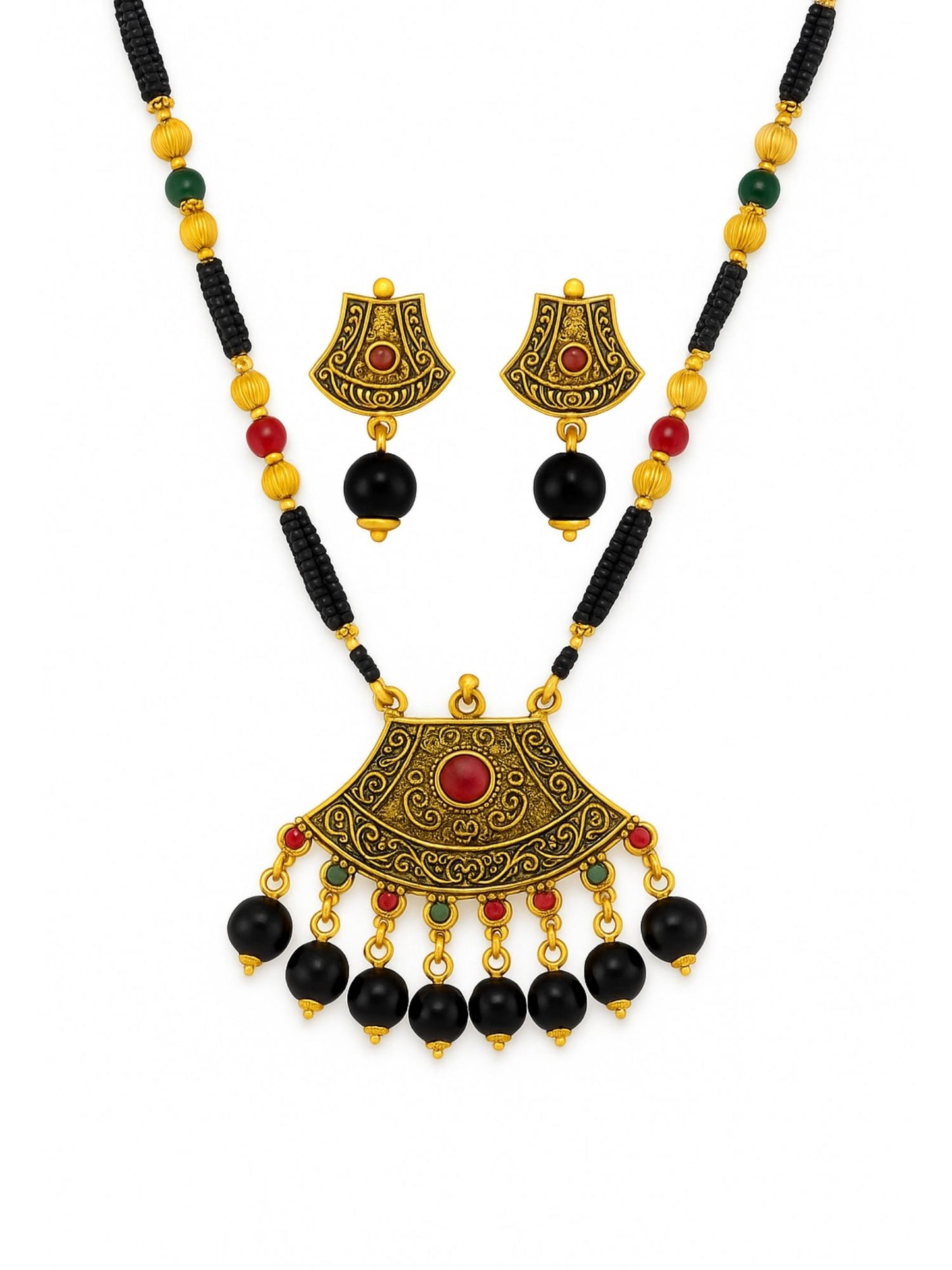 Flower Pendant Mangalsutra Designs Set