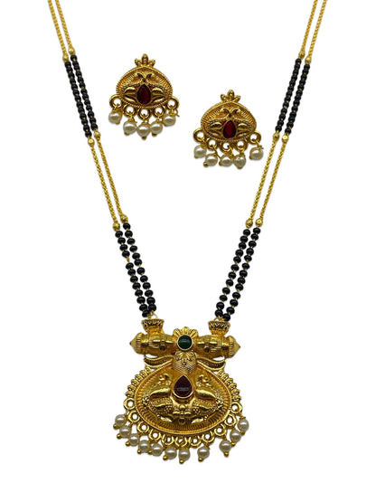 Peacock/Flower/Pearl Pendant Mangalsutra Set