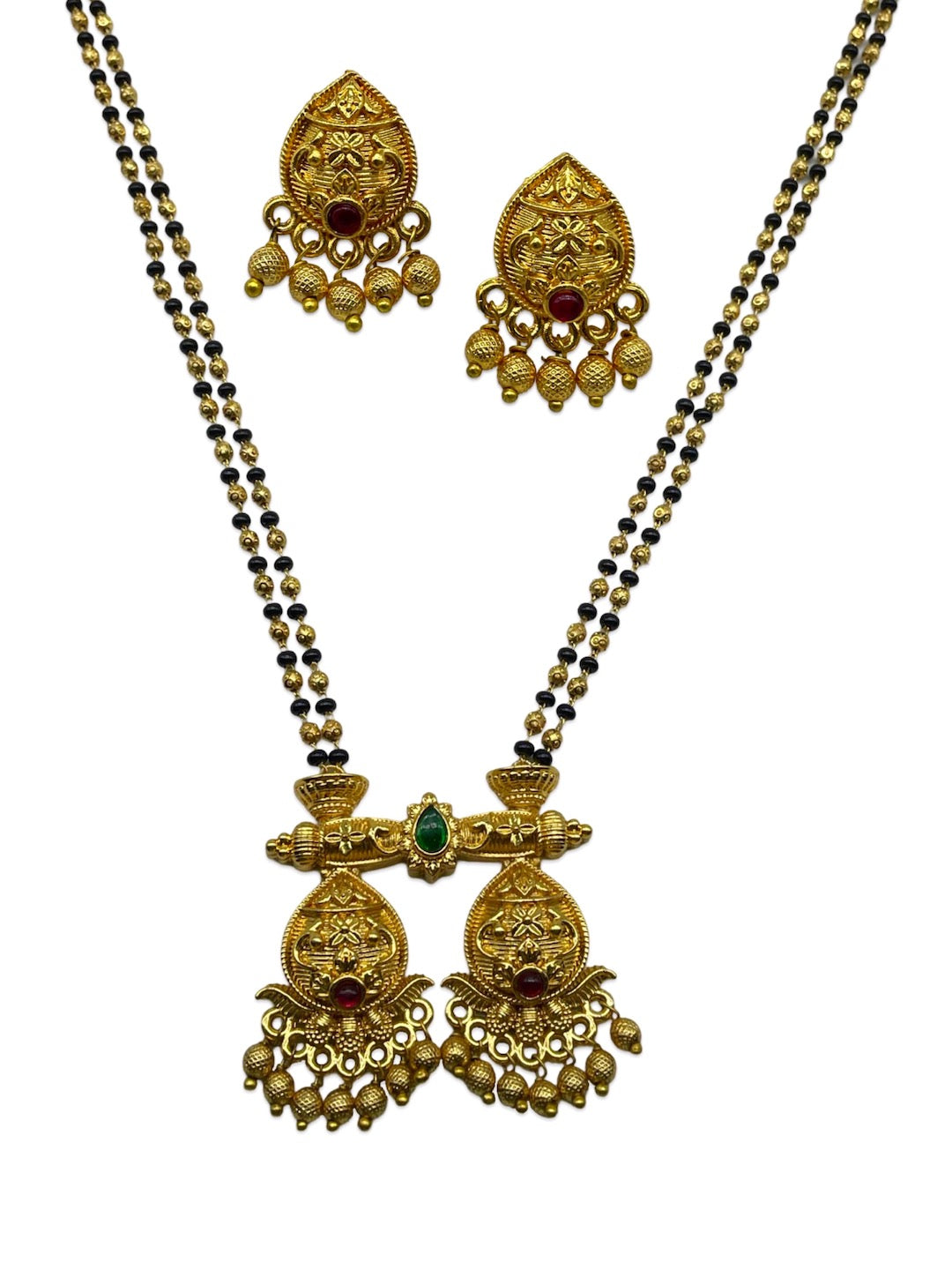 Flower Pendant Mangalsutra Set