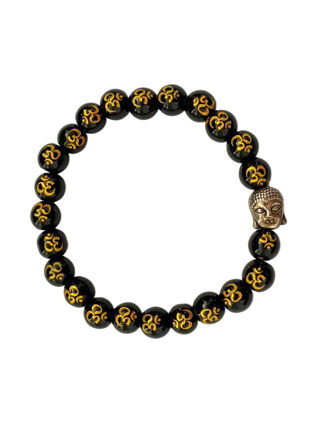 Buddha Pendant Crystal Om Mani Adjustable Bracelet