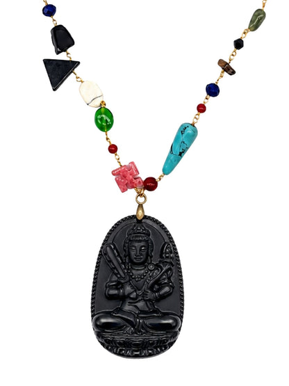 Navaratri Lord Shiva Pendant Necklace for Women