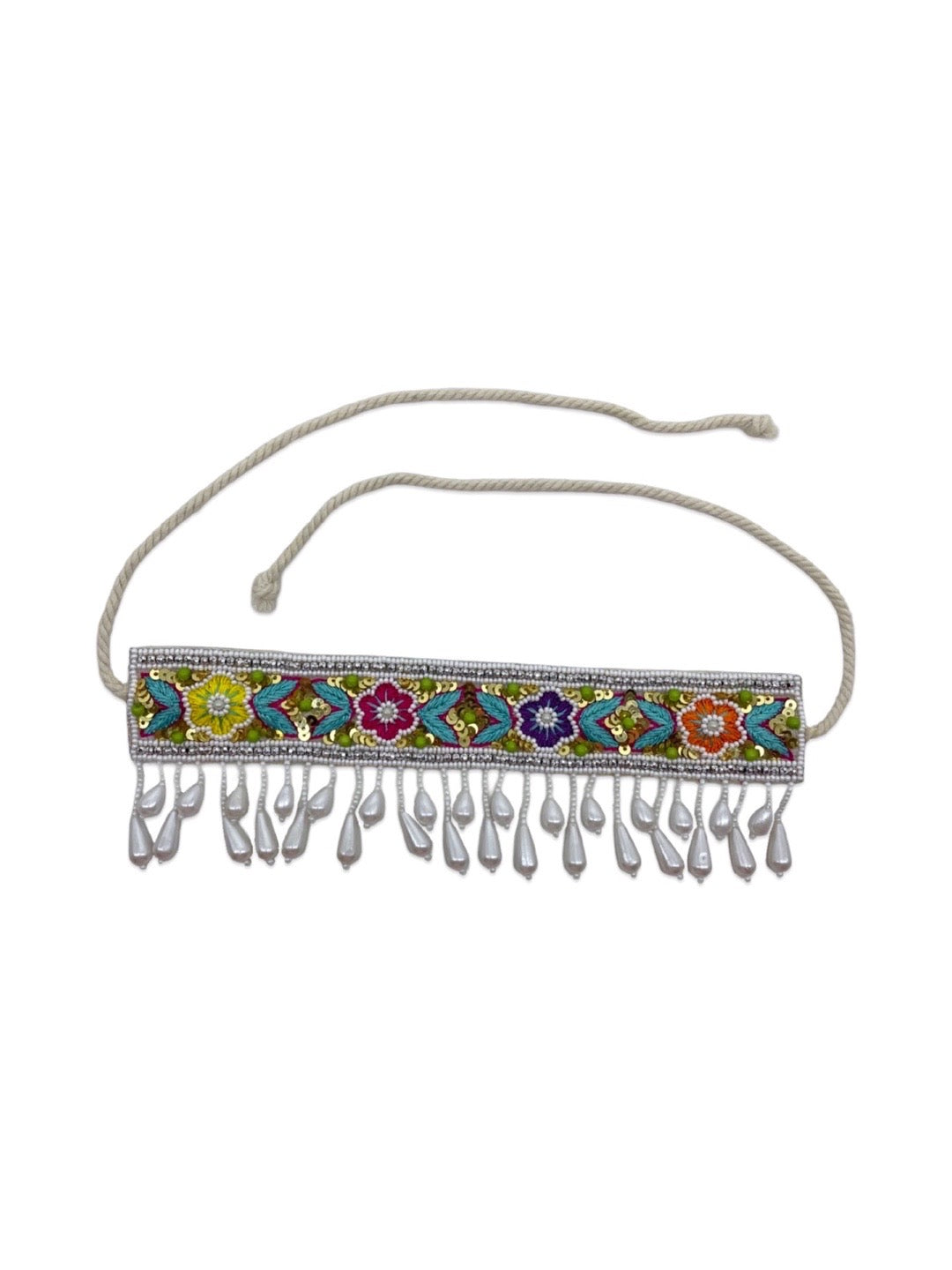 Beaded Choker Necklace Embroidery Design