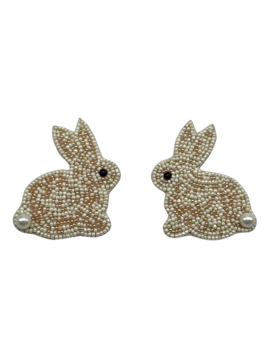 Beaded Earrings Rabbit Design