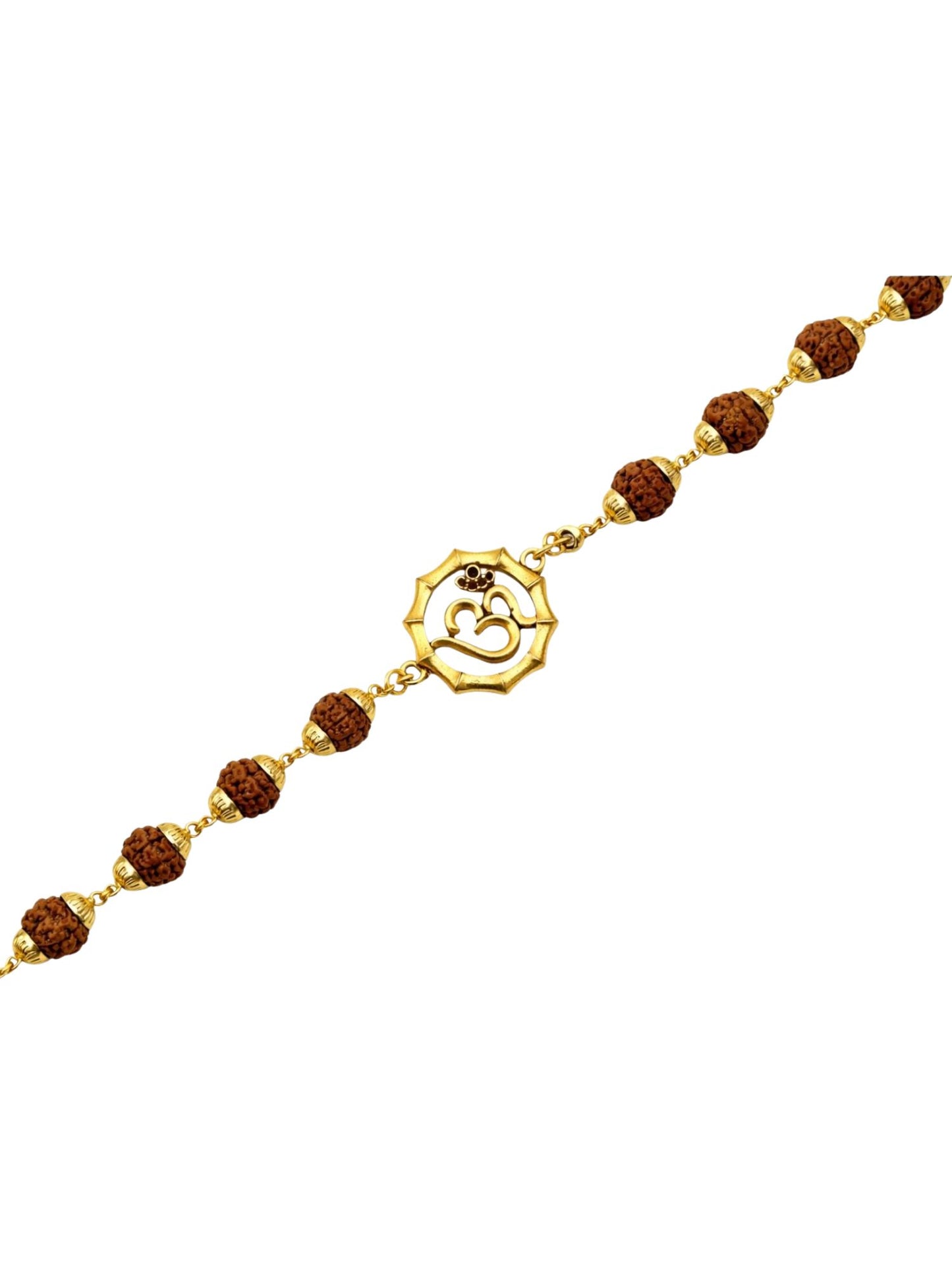 Men’s Rudraksha Rakhi Bracelet with Om Charm