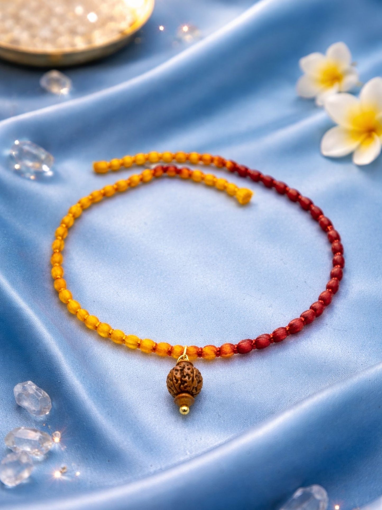 Men’s Rudraksha Rakhi Bracelet with Mauli Thread