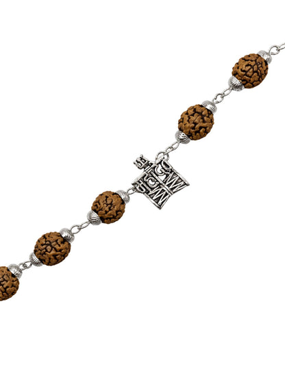 Men’s Rudraksha Rakhi Bracelet with Mahadev Pendant