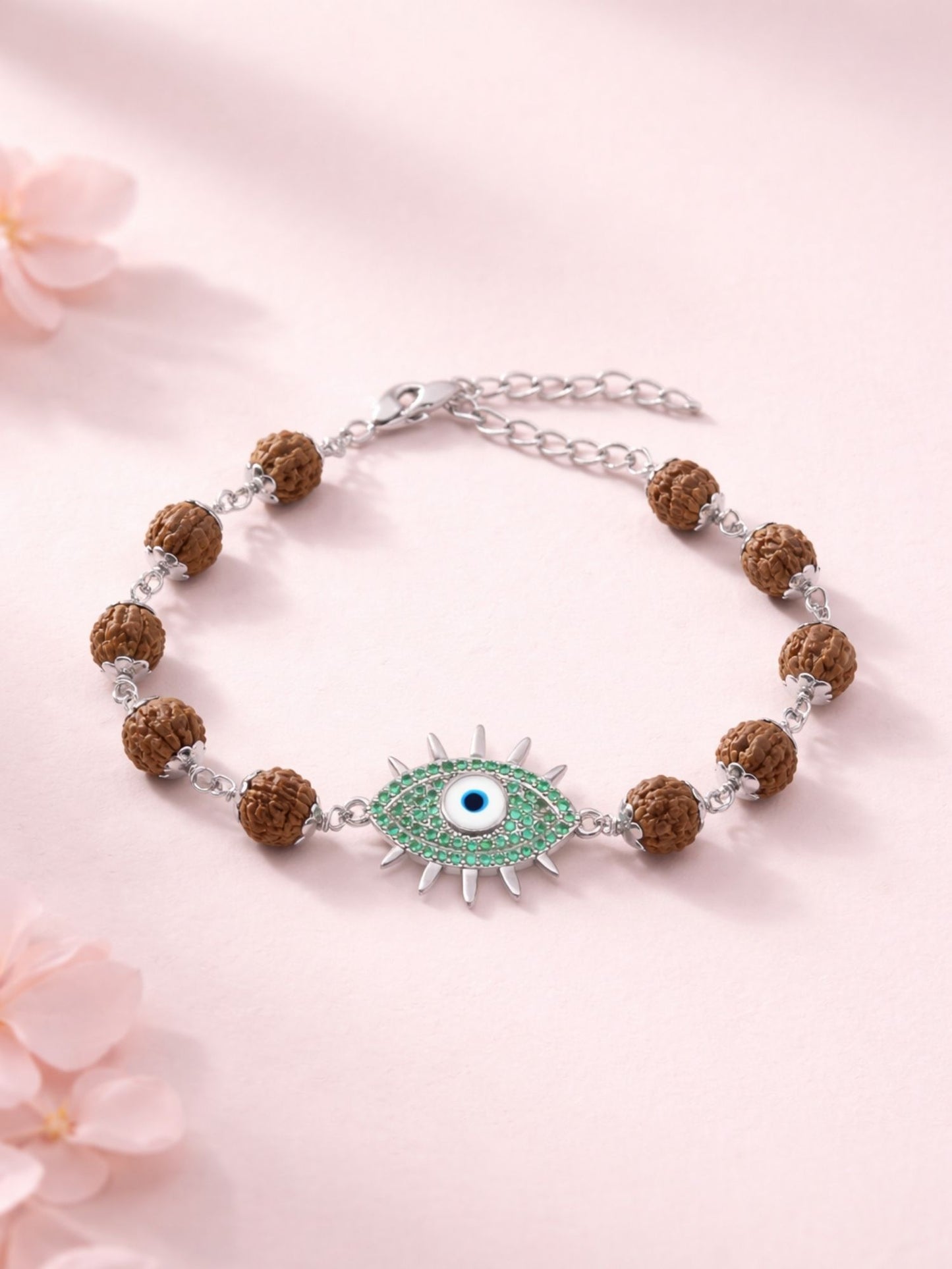 Rudraksha Evil Eye Rakhi Bracelet for Men