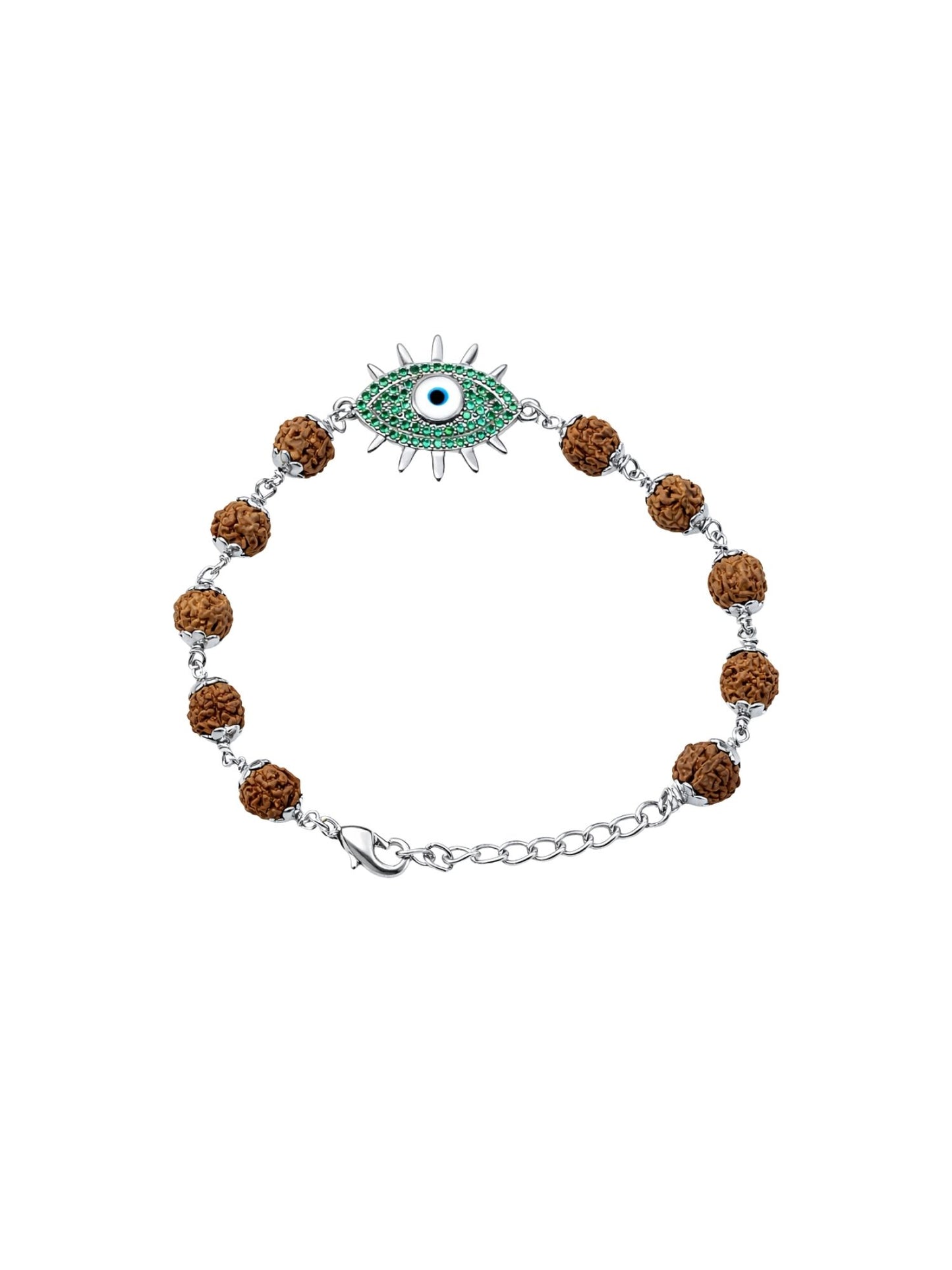 Rudraksha Evil Eye Rakhi Bracelet for Men
