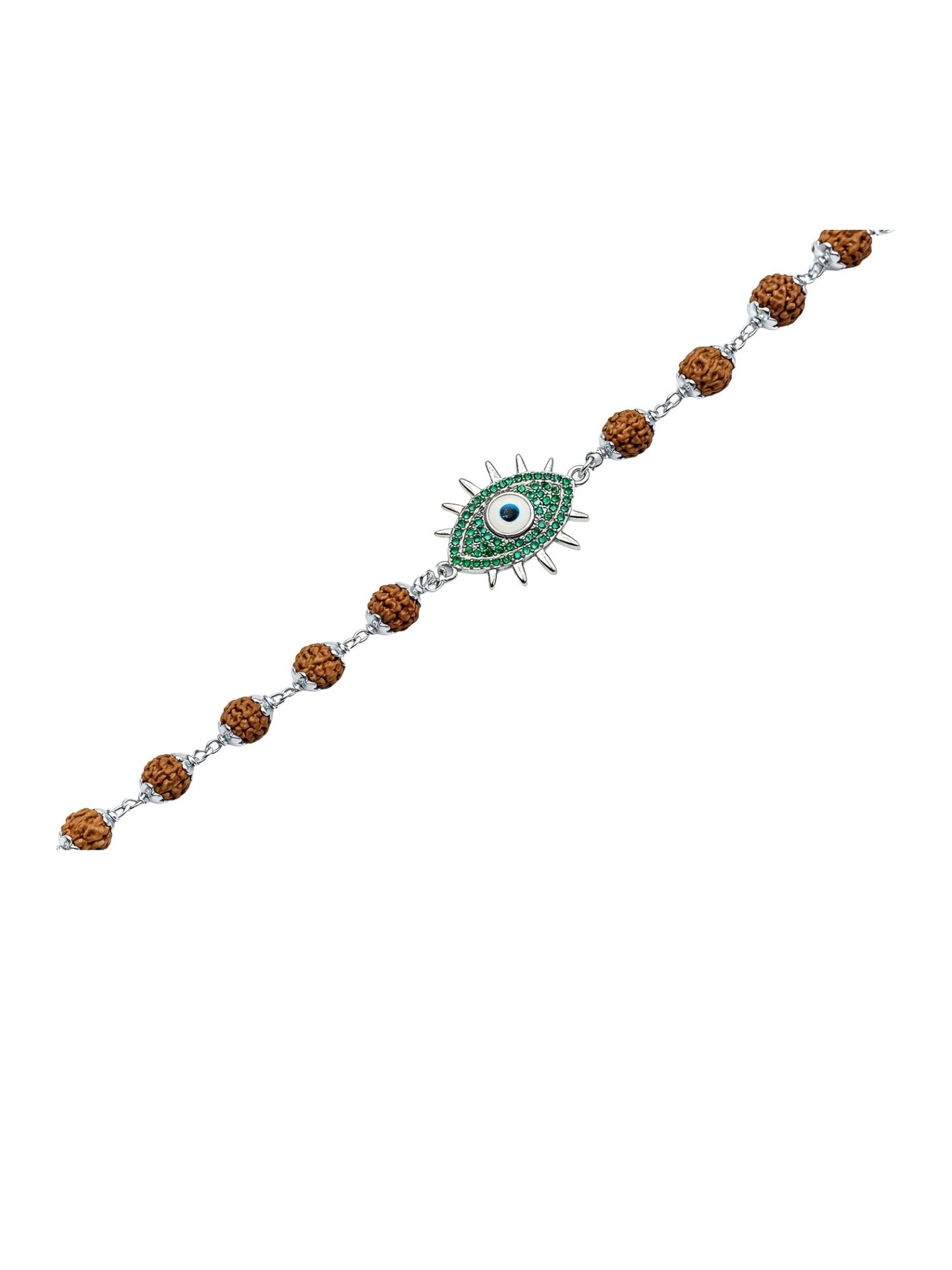 Rudraksha Evil Eye Rakhi Bracelet for Men