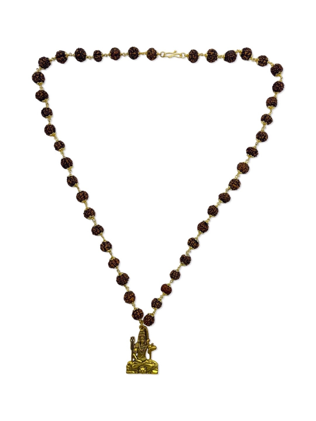 Lord Shiva Pendant Rudraksha Gold Chain