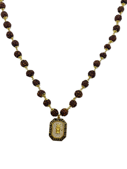 Trishul AD Pendant Rudraksha Mala