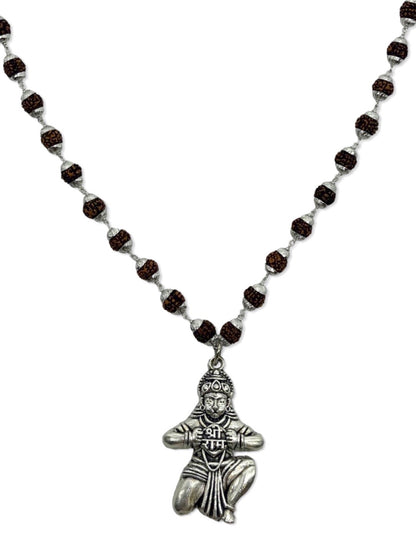 Lord Hanuman Pendant Rudraksha chain