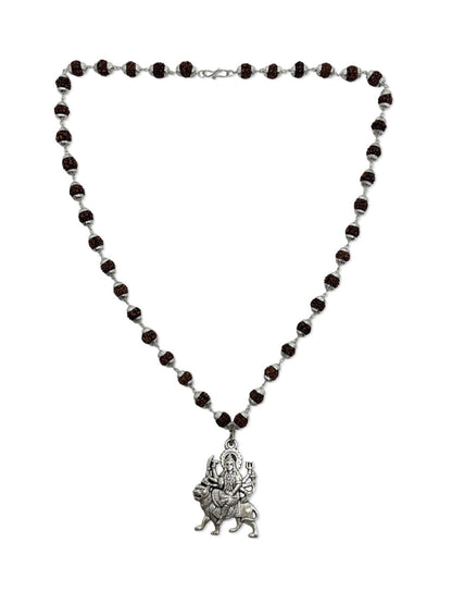 Lord Durga mata Pendant Rudraksha mala