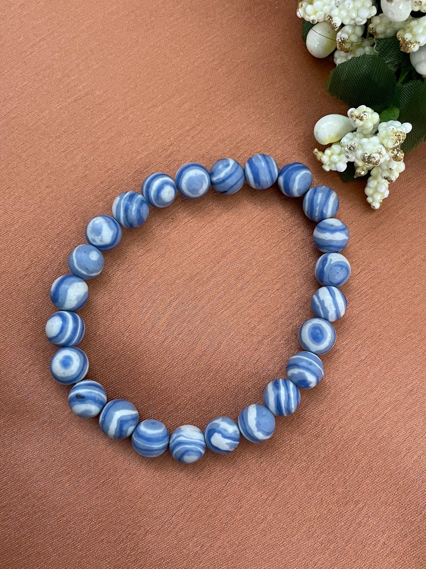 Blue Agate Rakhi Lumba Bracelet