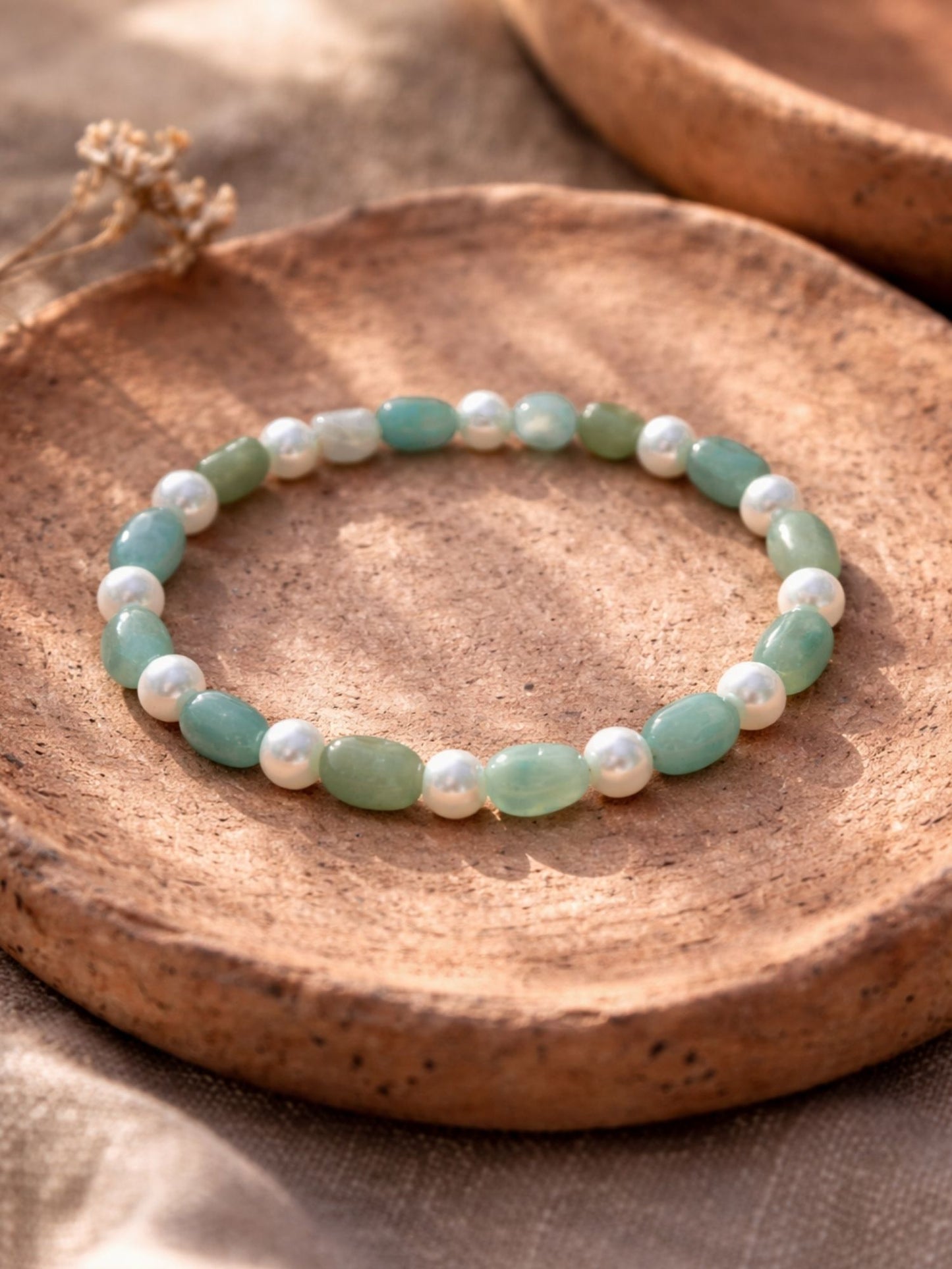 Green Stone Beaded Gold Tone Bracelet Women|Lumba Rakhi Bhabhi Sister