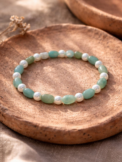 Green Stone Beaded Gold Tone Bracelet Women|Lumba Rakhi Bhabhi Sister