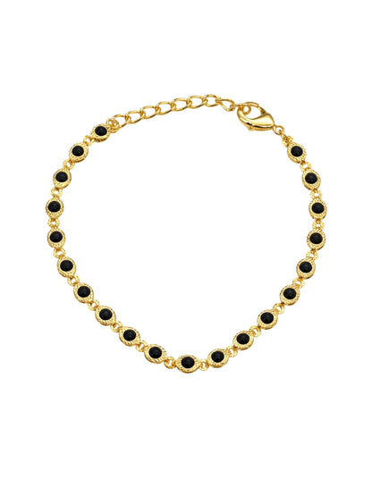 Gold Bracelet Black Stone Women|Lumba Rakhi Bhabhi Sister